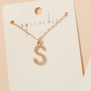 LETTER "S" NECKLACE